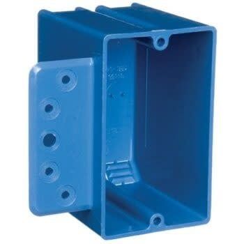 B118B-UPC 1 GANGA 3 3/4&quot; X 2 1/4&quot; X 2 16/16&quot; DEEP BLUE CAJA PVC GYPSUM BOARD