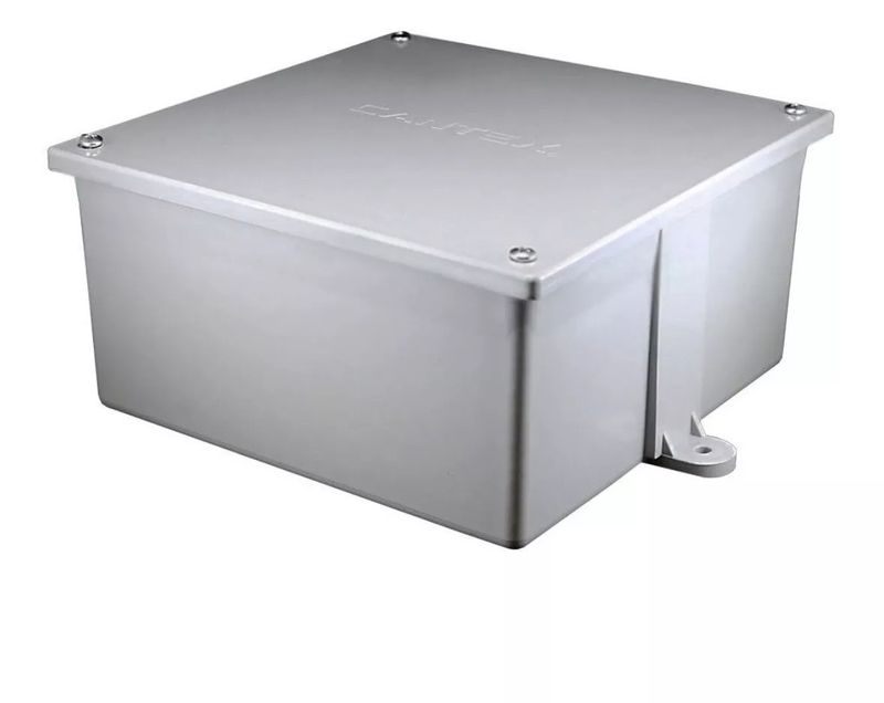 4E-12X12X4 JUNCTION BOX PVC GRIS