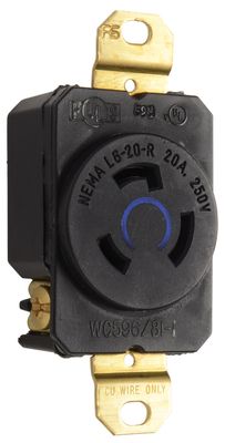 P&amp;S TURNLOCK RECEPTACLE 20A 250V (L620R)