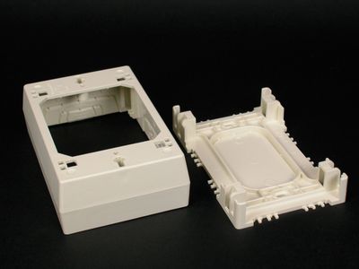 Wiremold 400/800/2300/2300D Device Box, White/2347-WH