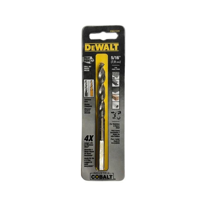 BD-DWA1220G/ BARRENA PARA METAL, 5/16&quot; DE COBALTO, PILOT POINT