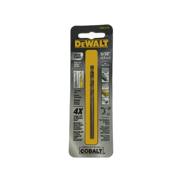 BD-DWA1210G/ BARRENA PARA METAL, 5/32&quot; DE COBALTO, SPLIT POINT