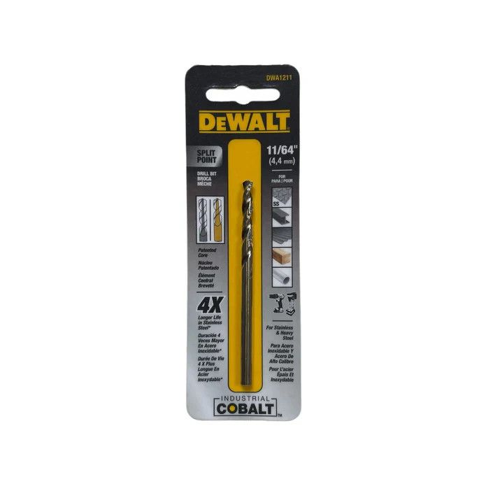 BD-DWA1211G/ BARRENA PARA METAL, 11/64&quot; DE COBALTO, SPLIT
