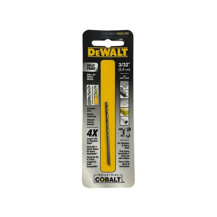 BD-DWA1206G/ BARRENA PARA METAL, 3/32&quot; DE COBALTO, SPLIT POINT
