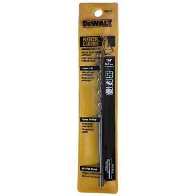 BD-DW5225Y/BARRENA PARA CEMENTO, 1/4&quot; X 6&quot; DE CARBURO