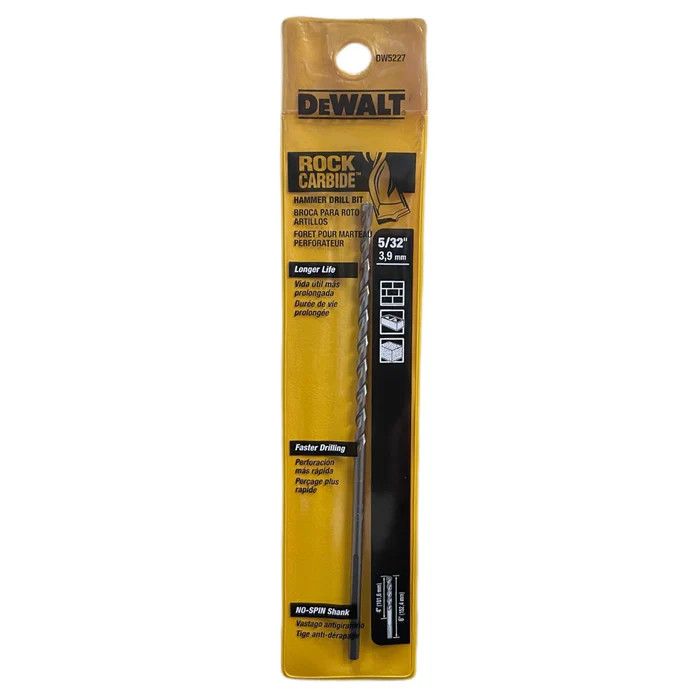 BD-DW5227Y/BARRENA PARA CEMENTO, 5/32&quot; X 6&quot; DE CARBURO