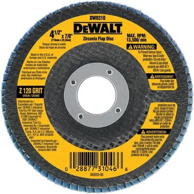 BD-DW8310/DISCO PULID. C/LIJA 4 1/2&quot; X 7/8&quot; 120 GRIT