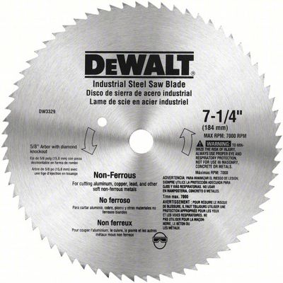 BD-DW3329/ DISCO SIERRA 7 1/4&quot; ALUM./COBRE 68T
