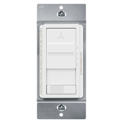 3-Speed Slide Fan Control &amp; Light Switch/17017-F3-W
