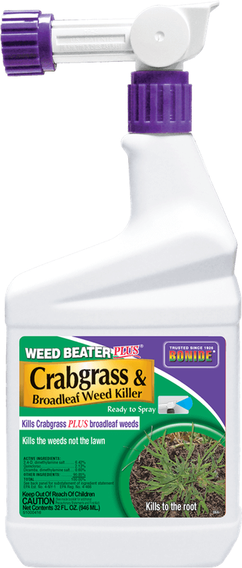 Weed Beater Plus + Crabgrass Weed Killer 1Qt RTS Herbicide Bonide
