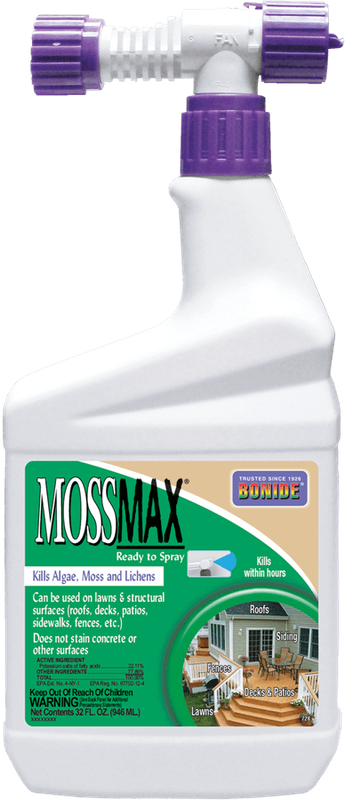 Mossmax /Algae Moss &amp; Lichens 1Qt RTS Herbicide Bonide