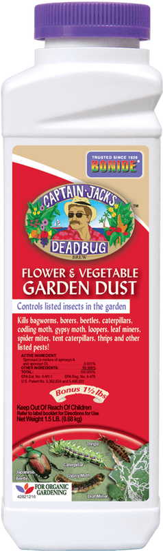 Captain Jack&#39;s Dead Bug Brew 1.5Lb Dust Insecticide Bonide