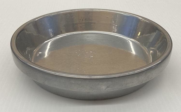 Saucer 4&quot; Glazed Silver