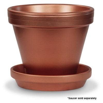Pot 4&quot; Glazed Standard Copper