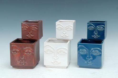 Pot Square Face Woman Sml 4x4 Asst