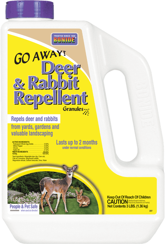 Go Away Deer &amp; Rabbit Repellent 3Lb Granules Bonide