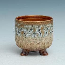 Pot Earth Tone Footed/Feet Lrg 6x6 Multi