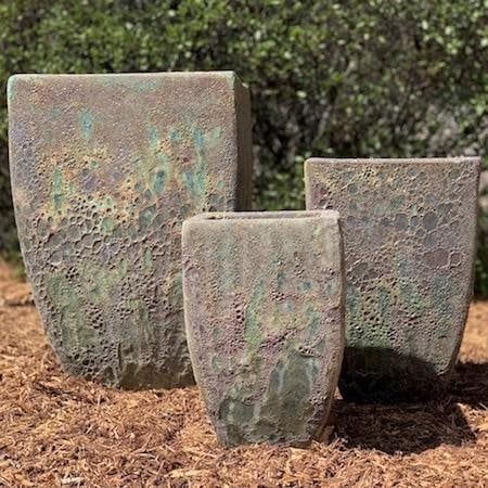 Pot Orlinda Square II Lrg 18x23 Atlantis Colors