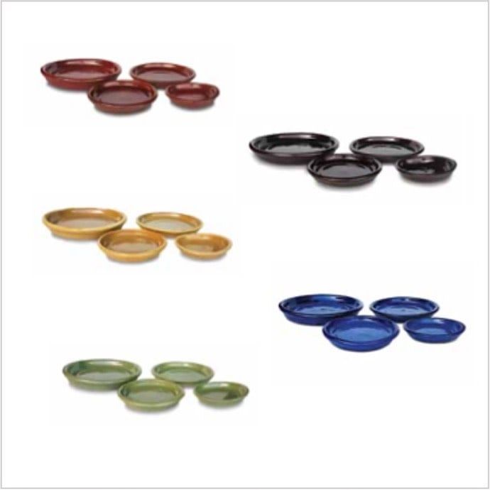 Saucer 13-14" (14+) Glazed Lrg Asst Colors