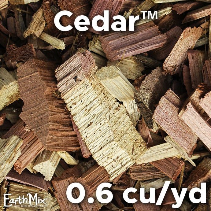 MINI BULK EarthMix® Cedar™ Tennessee Cedar Chip Mulch / .6 C/Y (1 Product Type Per Delivery)