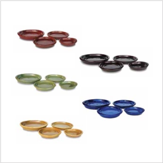 Saucer 10&quot; (10+) Glazed Med Asst Colors