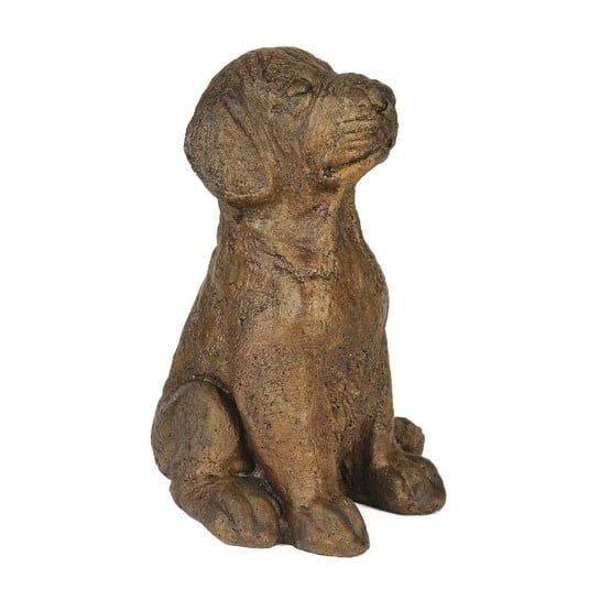 Statuary Sitting Lab Dog 6x6x10H