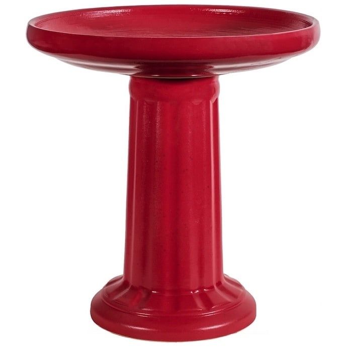 Birdbath Muskingum Top &amp; Bottom 18x17 Asst Made in USA