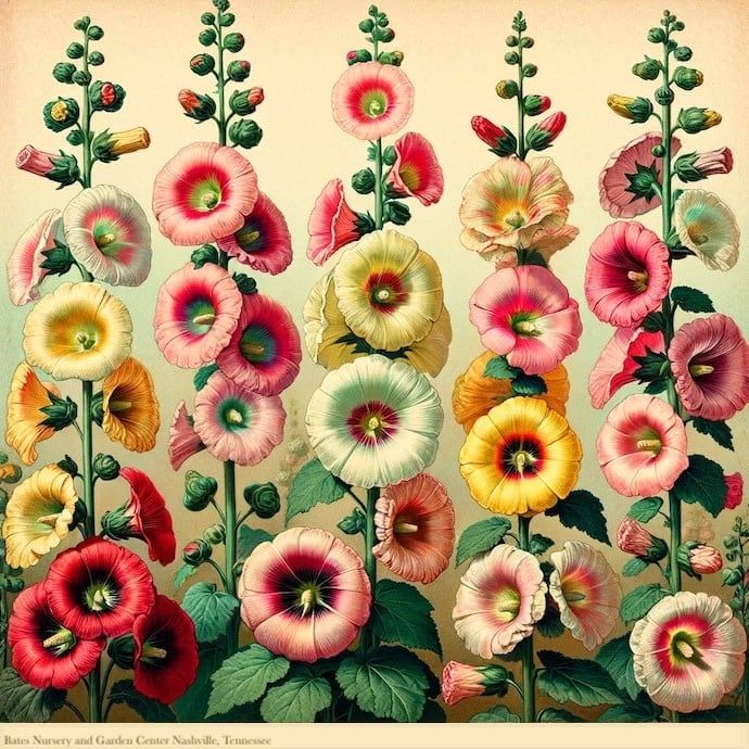 Seed Hollyhock Perennial Mixture