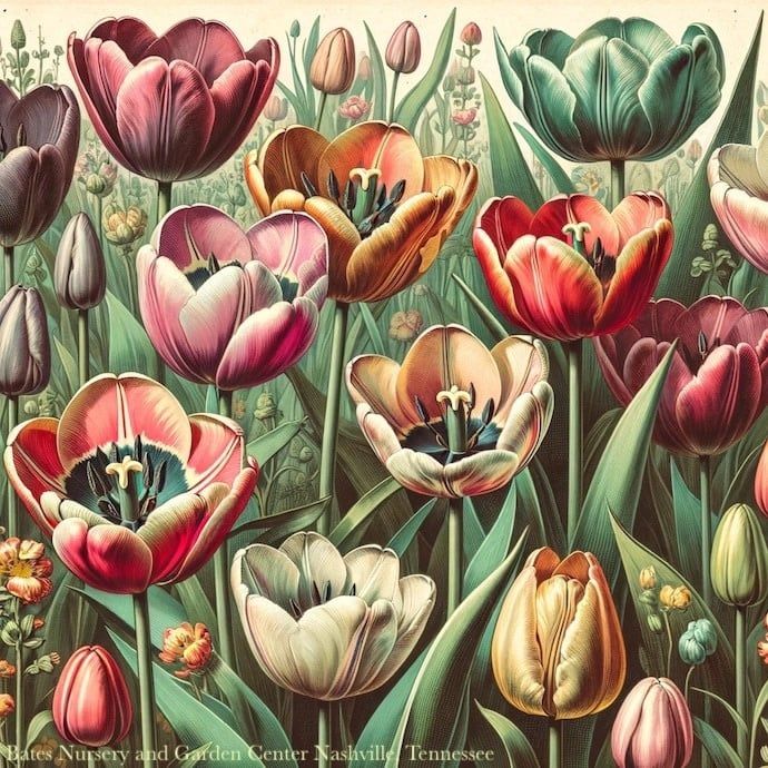 Bulb Tulip Retro Tulip Mix /wht org yell /fosteriana 7/pk