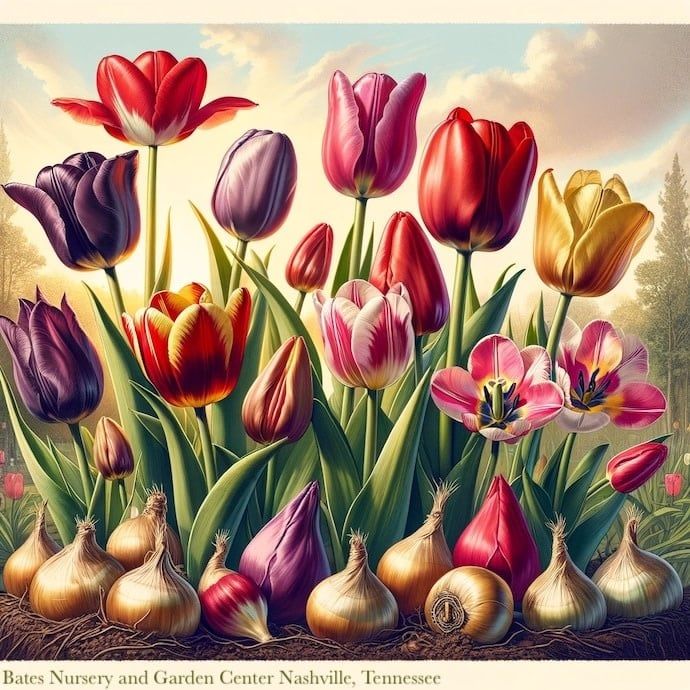 Bulb Tulip Markant /Red &amp; White Triumph 8/pk