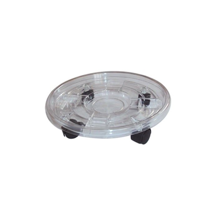 Plant Caddy 12&quot; Round Plastic Lotus