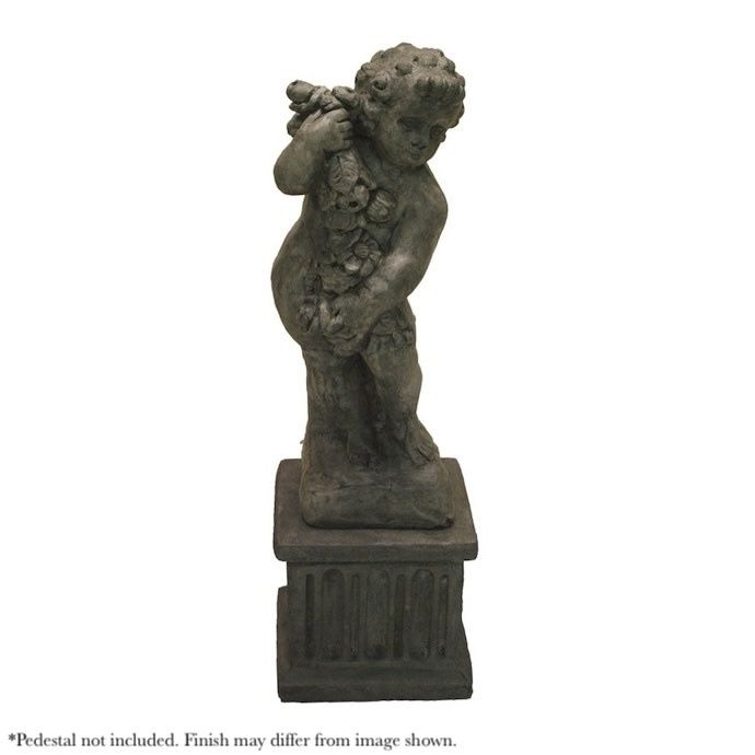 Statuary Spring Season Cherub 10x8x26H