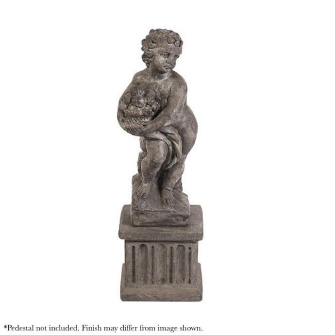 Statuary Summer Season Cherub 10x8x26H
