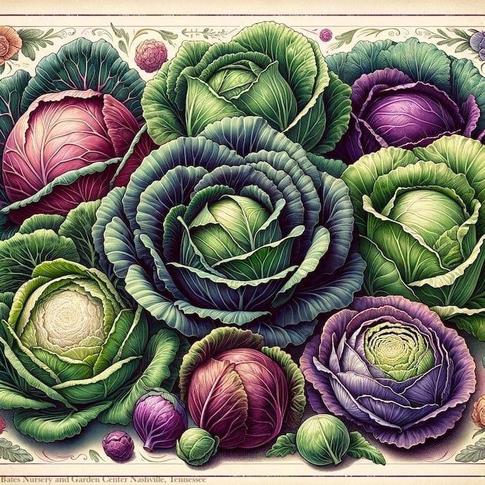 Seed Cabbage Premium Flat Dutch Late