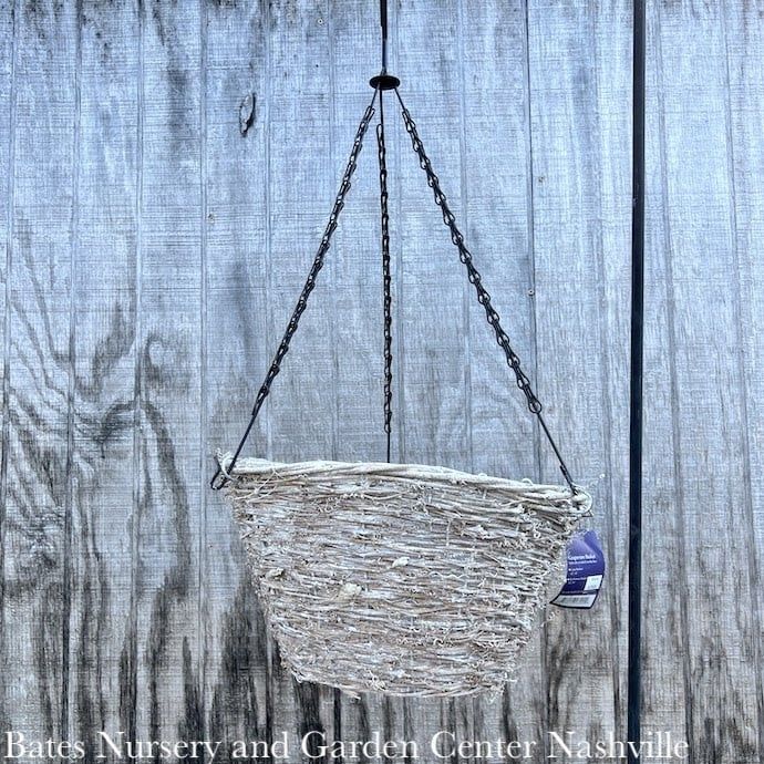 14&quot; Hanging Basket Flat Bottom Grapevine