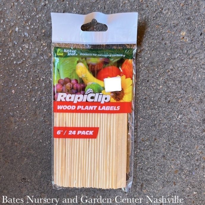 Plant Labels/Markers 6&quot; Wood 24/Pkg Luster Leaf