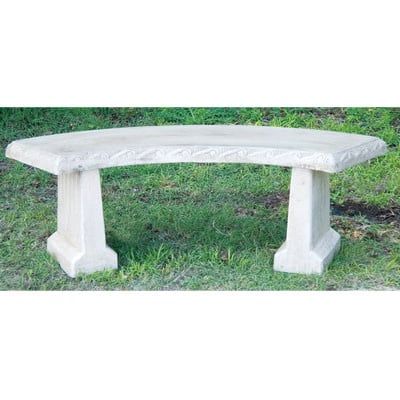 Bench Genteel Estate Curved 53x17H