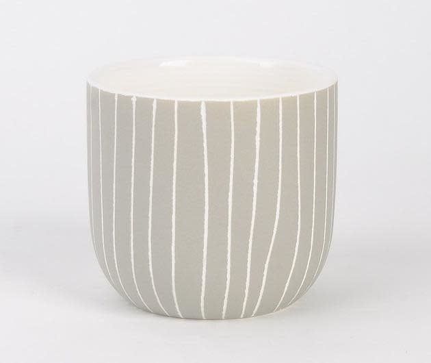 Pot Tribeca Vertical Pin Sripes 4.5x4 Asst