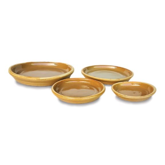 Saucer 8-9&quot; (9+) Glazed Sml Asst Colors