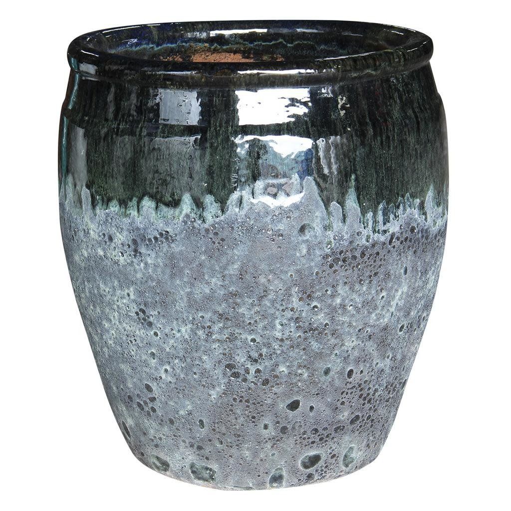 Pot /Urn Motu Bora Bora Sml 9.5x13.75 Atlantic 2-tone Asst