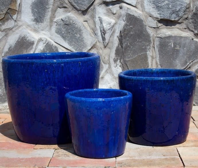 Pot Cologne Rd Taper Planter Sml 10x9 Asst