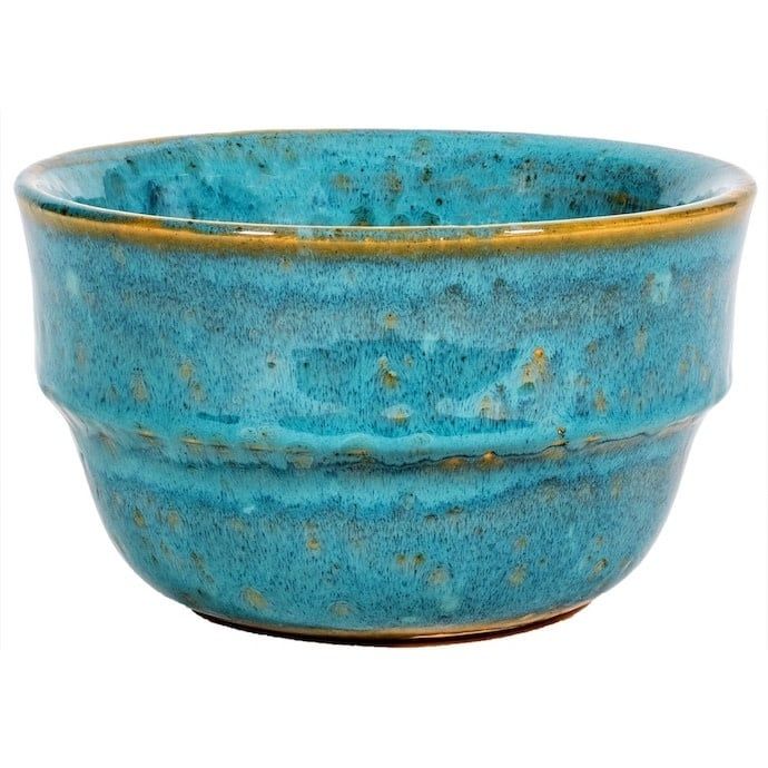 Pot/Low Bowl Highland w/Wide Collar Sml 6x3 Asst Made in USA