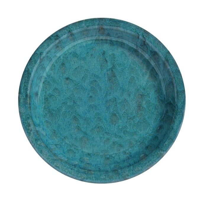 Saucer Glazed 14" Xlg Asst Made in USA