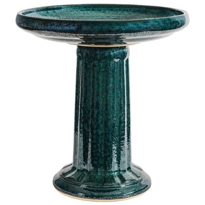 Birdbath Muskingum Top &amp; Bottom 18x17 Asst Made in USA