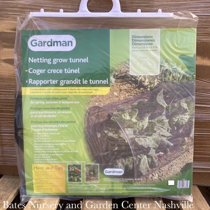 Netting Grow Tunnel /Row Cover 10&#39; x 1&#39;6&quot; Gardman