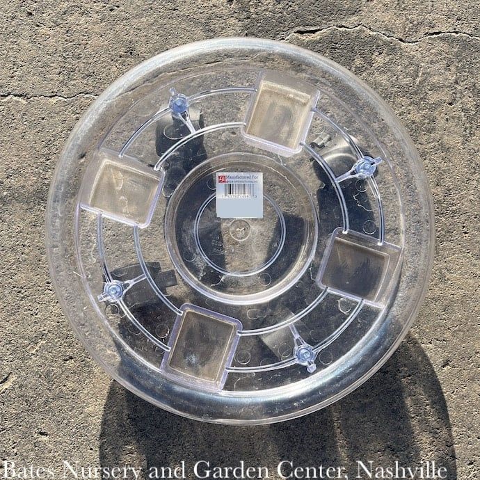Plant Caddy 12&quot; Round Plastic Lotus