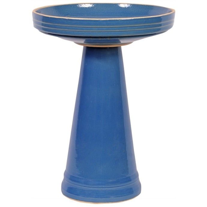 Birdbath Simple Elegance Top &amp; Bottom 16X19 Asst Made in USA