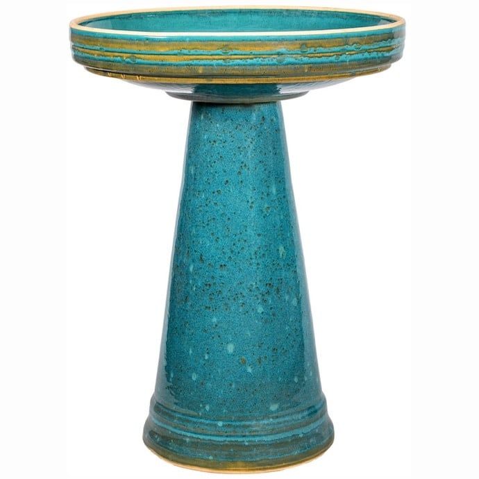 Birdbath Simple Elegance Top &amp; Bottom 16X19 Asst Made in USA