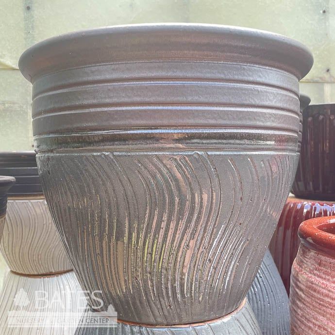 Pot Prairie Style Ipoh Sml 10.5x9 2-Tone Grey or White