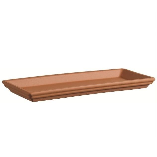 Saucer Rectangular/Window Box Saucer 16&quot; Terracotta